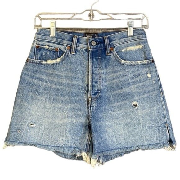 Abercrombie & Fitch Pants - Abercrombie & Fitch High Rise 4" Distressed Shorts
